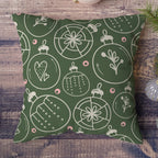 Christmas Berry Pillow Case, Xmas Throw Pillow Cover, Holly Flowers Pillow, Christmas Pillow Case, Christmas Ornaments Home Decor Pillow