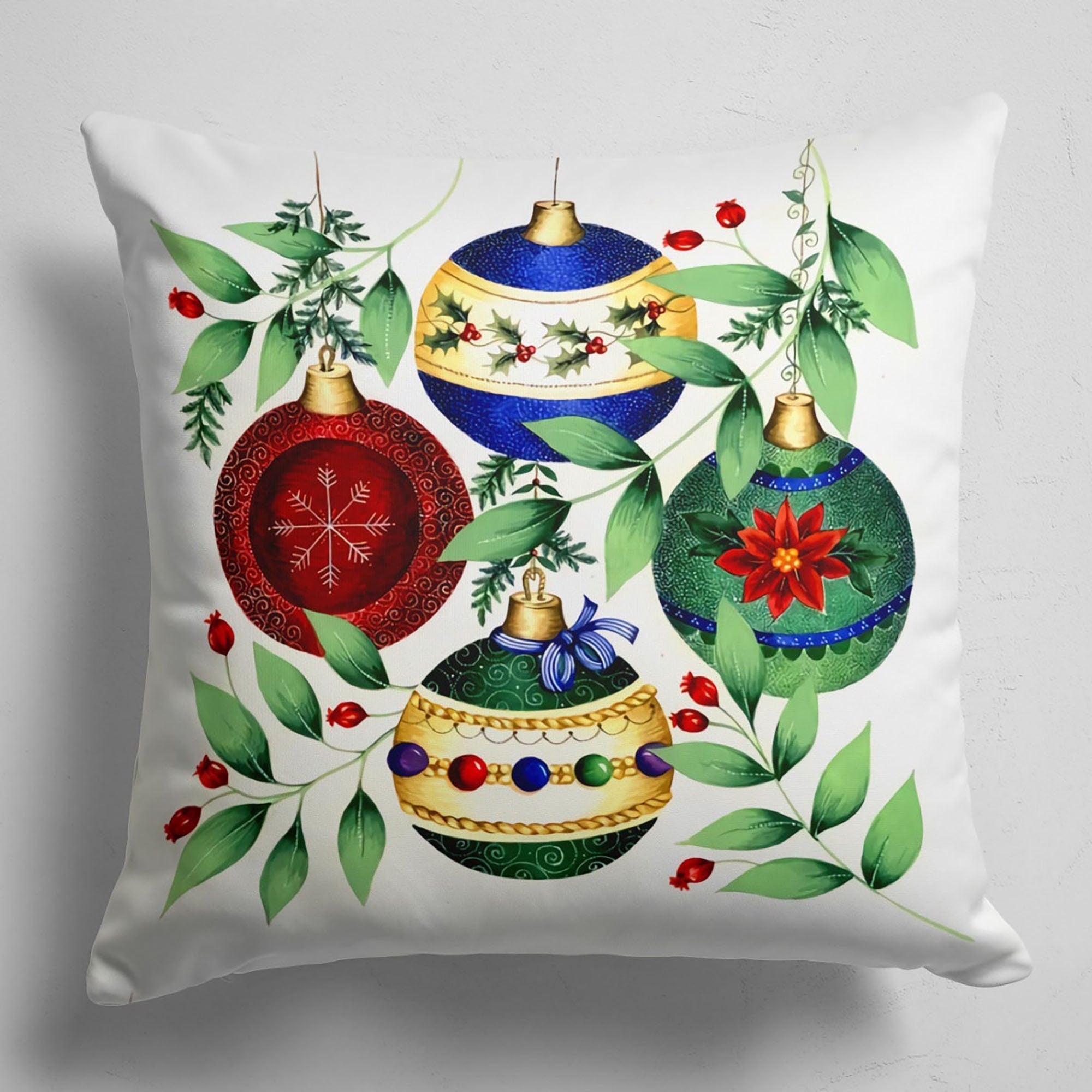 Christmas Pillowcase, Xmas Holiday Throw Pillow, Christmas Pillow Cover, Xmas Holiday Decor, Christmas Decor, New Year's Gift