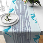 Nautical Table Runner, Beach House Runner, Marine Table Runner, Coastal Table Runner, Beach Table Runner, Blue Beach Table Runner Decor