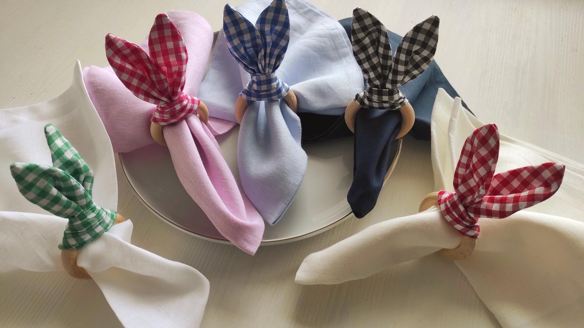Easter Napkin Ring, Easter Bunny Napkin Rings, Bunny Ears Napkin Holders, Easter Party Cute Bunny Napkin Rings, Easter Table Decor