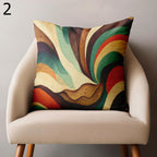Mid Century Modern Pillow Covers, 70s Wavy Pillow Covers, Retro Decorative Pillow Cover, Retro Abstract Pillowcase, Wavy Retro Cushion Cover