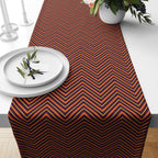 70s Retro Zigzag Table Runners, Mid Century Modern Table Runners, Retro Print Table Runners, 80s Table Runners, MCM Coffee Table Runners