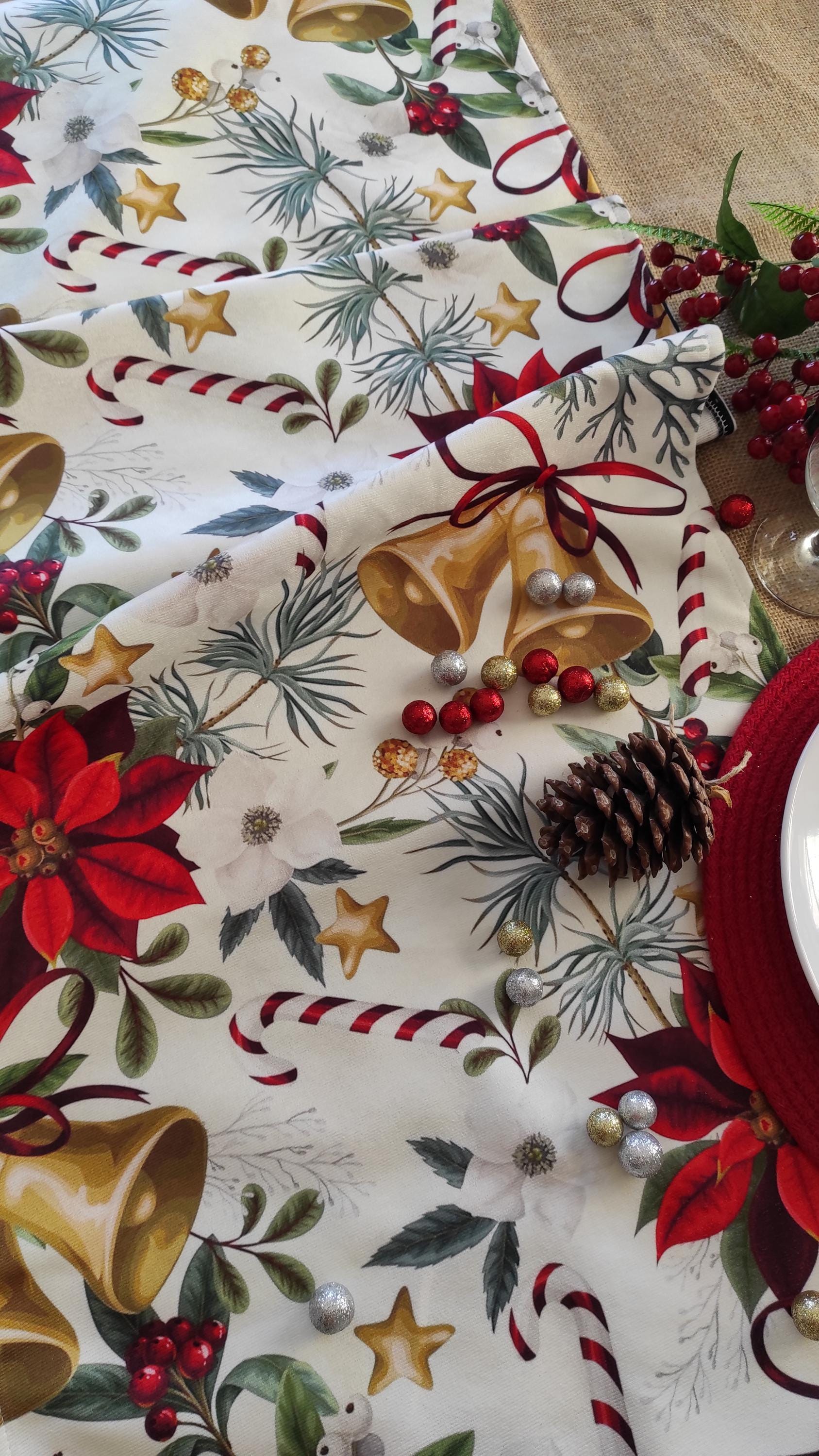 Christmas Table Runner, Christmas Table Decoration, Christmas Party Table, Christmas Decor,  Christmas Gift