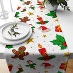 Christmas Table Runner, Santa Claus Table Runner, Xmas Table Runner, Christmas Table Decoration, Christmas Party Table, Christmas Gift