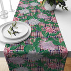 Butterfly Table Runner, Pink Floral Table Runner, Flowers Print Table Runner, Purple Table Runner, Print Table Runner, Table Runner
