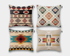 Southwestern Geometric Pillow Covers, Tribal Boho Throw Pillow, Native Style Cushion Covers, Aztec Rustic Home Decor