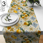 Lemon Table Runner, Yellow Lemon Table Runner, Farmhouse Lemon Table Runner, Lemon Kitchen Dining Table Runner