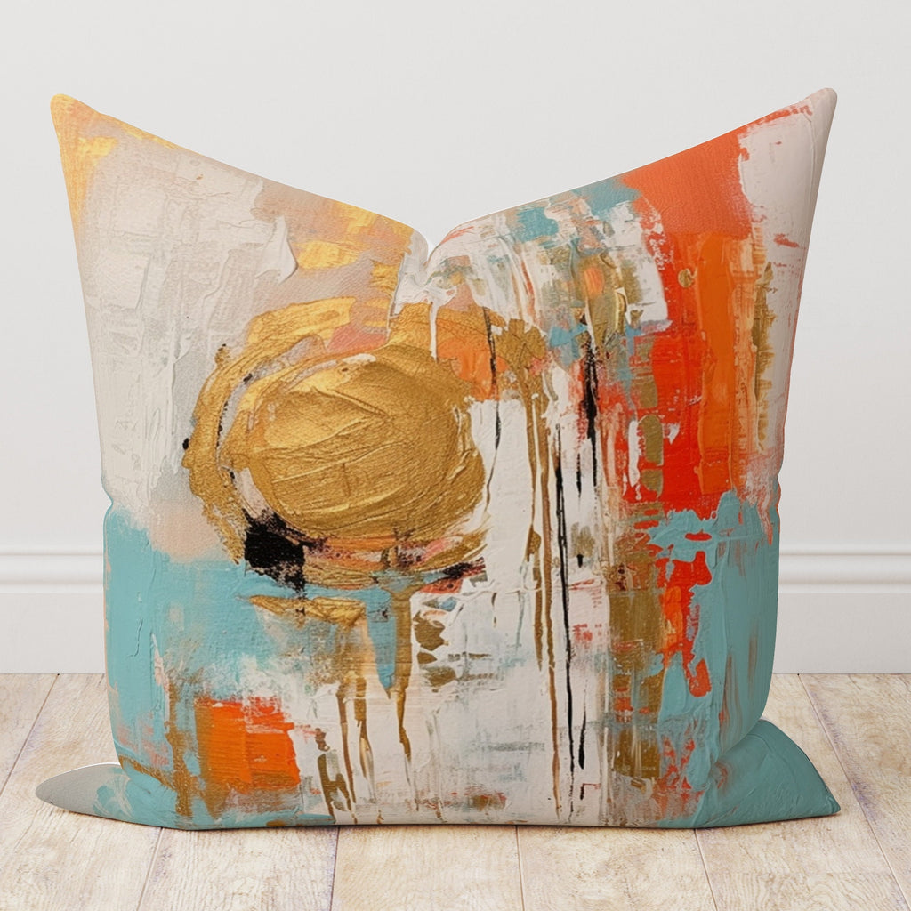 Abstract Art Pillow Covers, Modern Throw Pillow Cover, Contemporary Decorative Cushion Cover, Bold Brushstroke Design Pillowcases