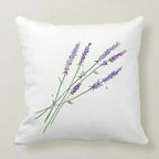 Floral Pillow Cover, Lavander Pillow Covers, Lilac Floral Pillow Case, Lilac Couch Pillow, Purple Throw Pillow, Flower Outdoor Pillow
