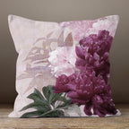 Pink Floral Pillow Cover, Floral Pillow Cover, Summer Trend Cushion, Decorative Pillow Case, Home Decor,  Digital Print Cushion Cover