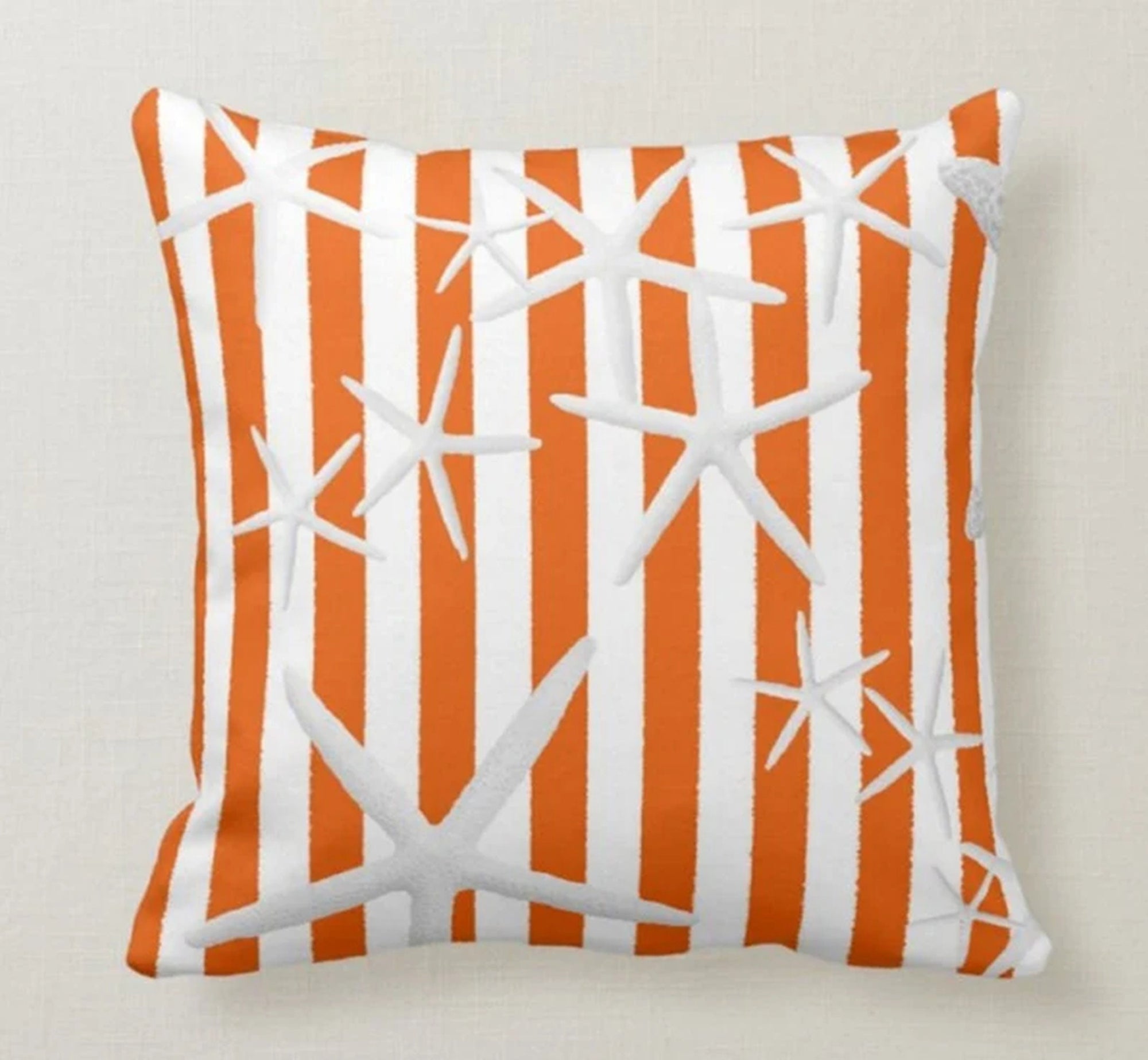 Beach Pillow, Nautical Pillow Cover, Seashell Pillow, Nautical Themed Cushion, Nautical Decor, Summer Pillow Covers, Beach Pillow Cover