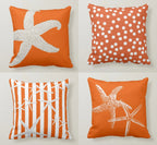 Beach Pillow, Nautical Pillow Cover, Seashell Pillow, Nautical Themed Cushion, Nautical Decor, Summer Pillow Covers, Beach Pillow Cover