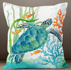 Nautical Pillow Cover, Beach Decor Pillow, Navy Marine Pillow Cover, Decorative Nautical Cushions, Coastal Throw Pillow, Nautical Decor