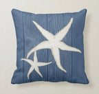 Nautical Pillow Cover, Seashell Pillow, Beach Pillow, Sea Life Decoration, Nautical Decor, Summer Pillow, Beach Pillow Cover