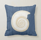 Nautical Pillow Cover, Seashell Pillow, Beach Pillow, Sea Life Decoration, Nautical Decor, Summer Pillow, Beach Pillow Cover