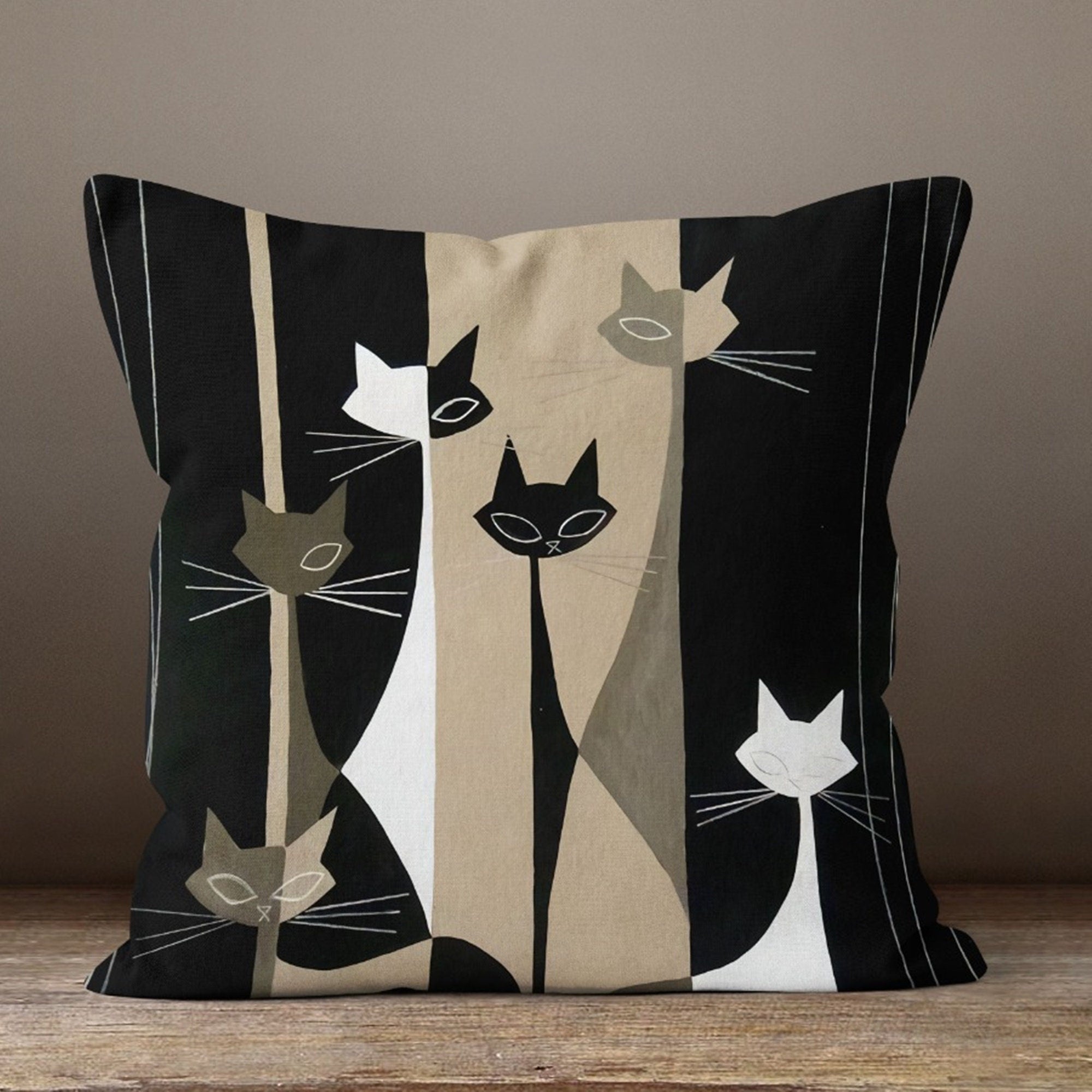 Cute Animal Print Pillow, Animals Pillow Case, Dog Pillow Cover, Colorful Animal Home Decor, Cute Cats Pillowcase, Panda Pillow Case
