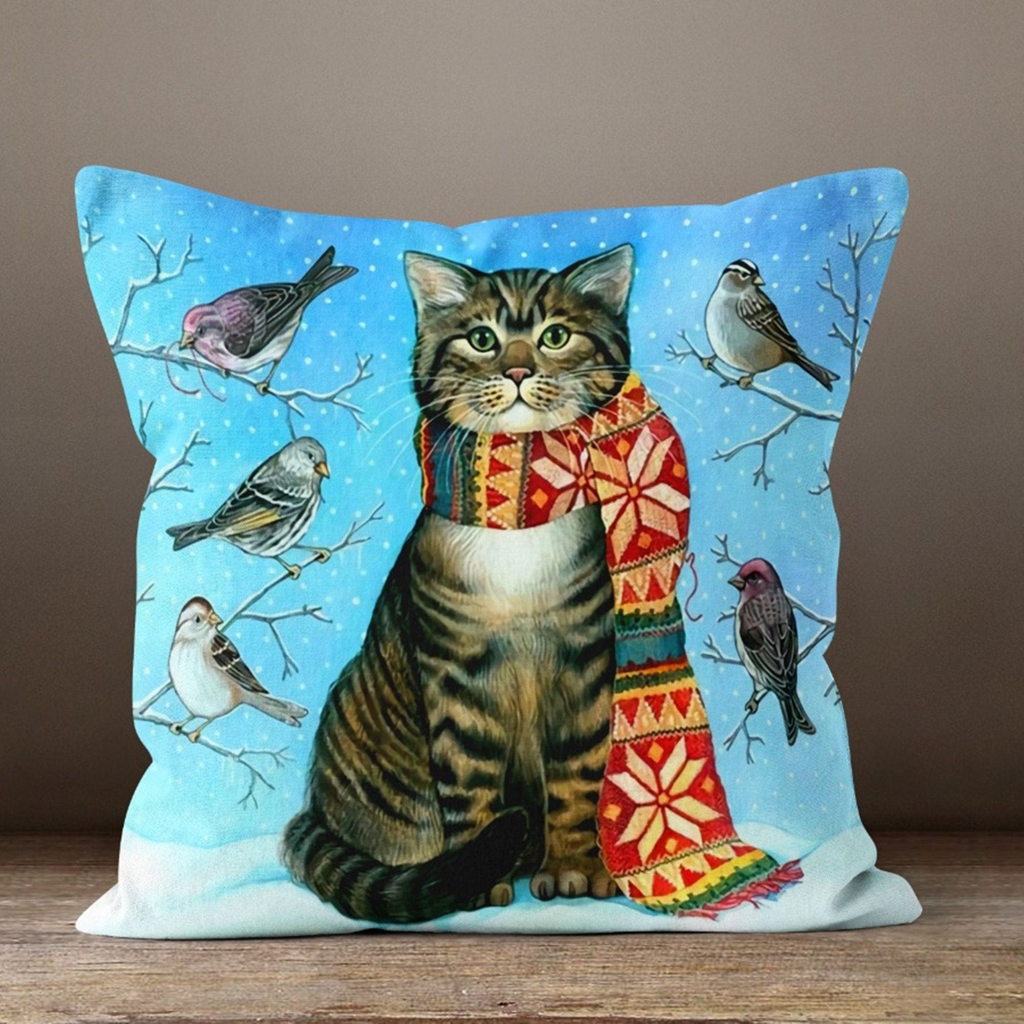 Cute Animal Print Pillow, Animals Pillow Case, Dog Pillow Cover, Colorful Animal Home Decor, Cute Cats Pillowcase, Panda Pillow Case