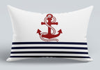 Anchor Pillowcase, Nautical Pillow Cover, Boat Cushion, Nautical Pillow Cover, Lake Pillows, Nautical Boat Gift, Beach Pillow