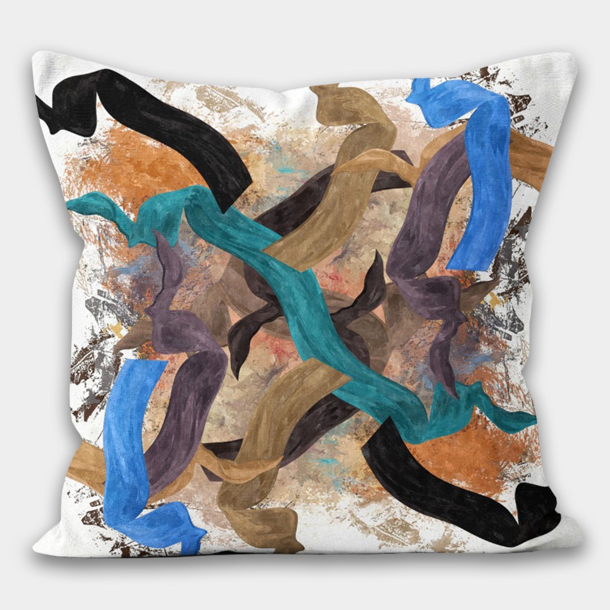 Modern Abstract Pillow Covers, Boho Abstract Style Pillow Case, Colorful Abstract Cushion Covers, Modern Art Pillow Case