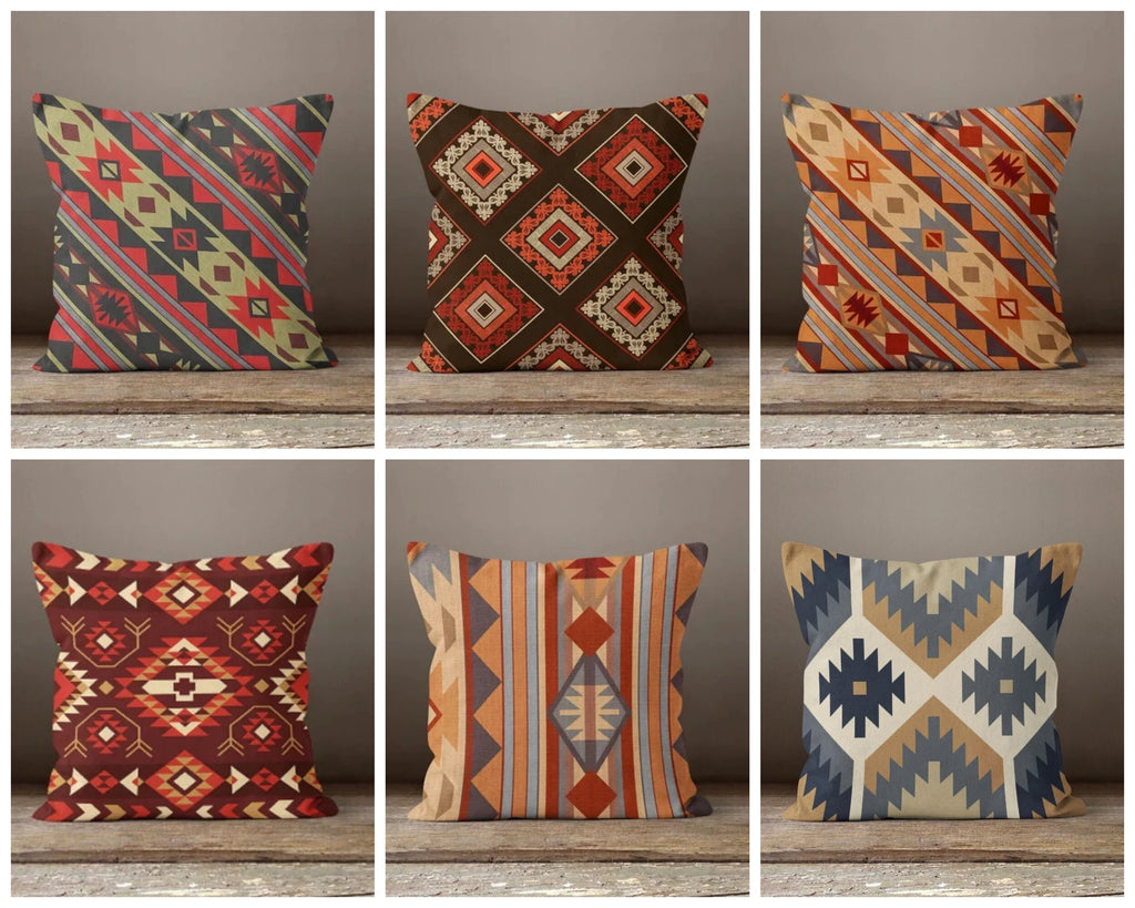 Tribal Pillow Case, Ethnic Pillow Cover, Boho Pillow, Rug Pillowcase, Southwestern Pillow Case, Aztec Pillow Covers, Kilim Cushion Cover
