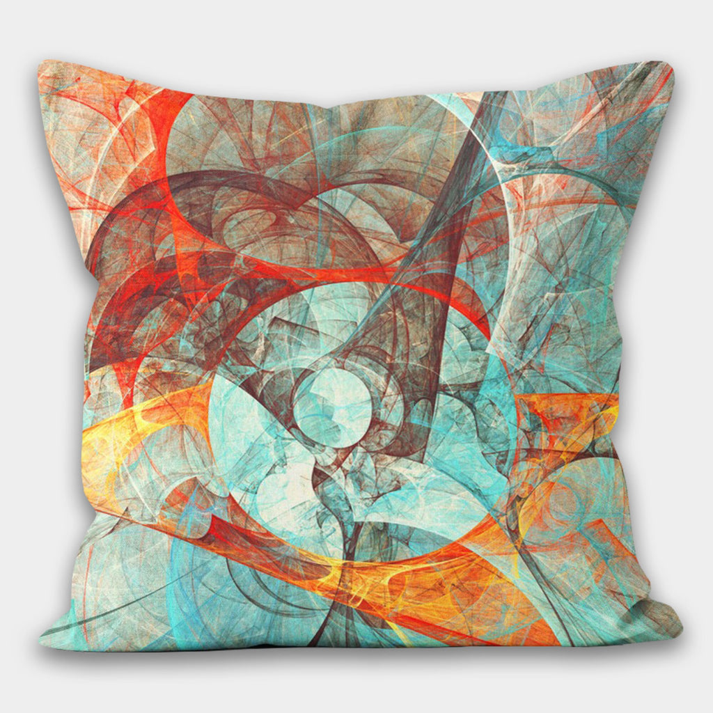 Modern Abstract Pillow Covers, Boho Abstract Style Pillow Case, Colorful Abstract Cushion Covers, Modern Art Pillow Case