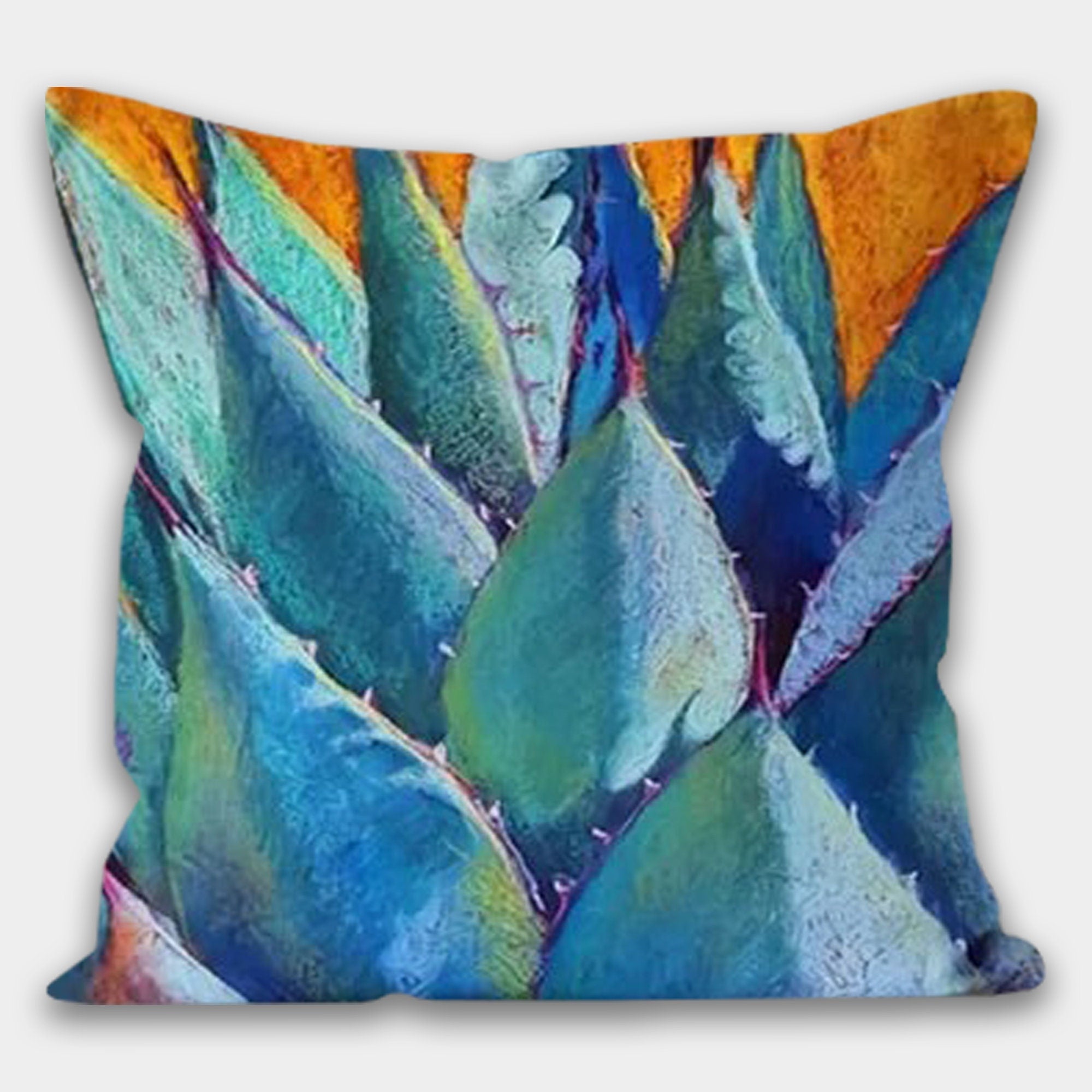 Succulent Flower Pillow Cover, Succulent Pillow, Cactus Pillow Case, Floral Pillow Cover, Plant Pillow, Succulent Cushioncal