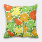 Yellow Lemon Pillow Covers, Lemon Pillow Case, Floral Summer Pillow, Lemon Kitchen Pillow Decor, Outdoor Lemon Pillows, Lemons Home Decor