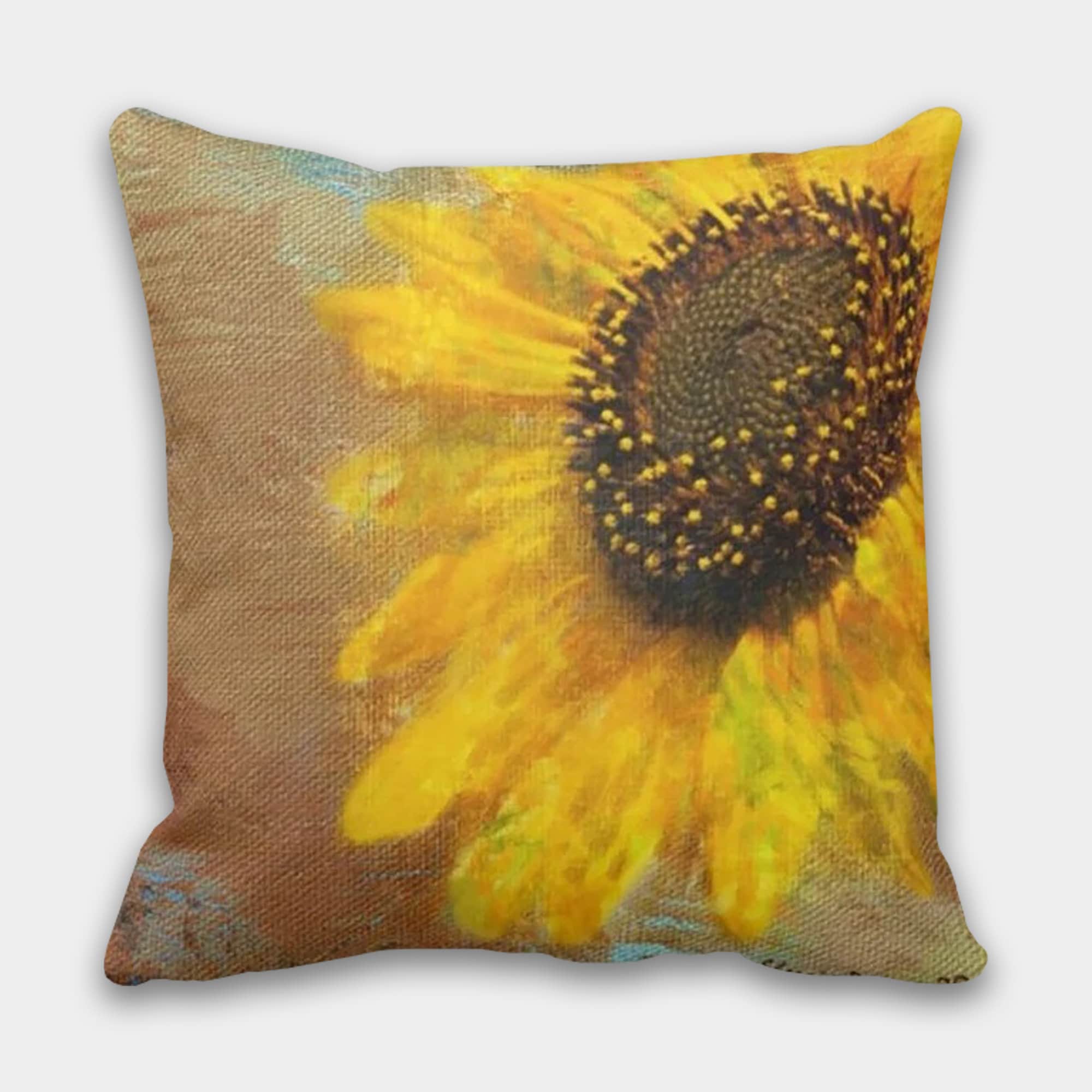 Sunflowers Pillow Covers, Yellow Sunflowers Pillow, Sunflowers Cushion, Yellow Pillow Covers 16x16 18x18 20x20 24x24, Floral Pillow
