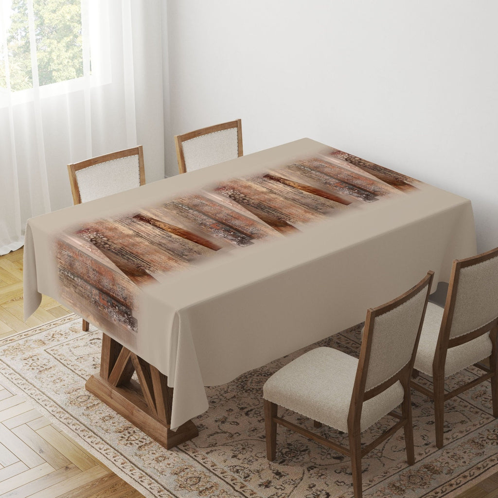 Ethnic Boho Tablecloth, Rug Tablecloth, Kilim Rug Print Tablecloth, Southwestern Aztec Tablecloth, Boho Home Decor, Decorative Tablecloth