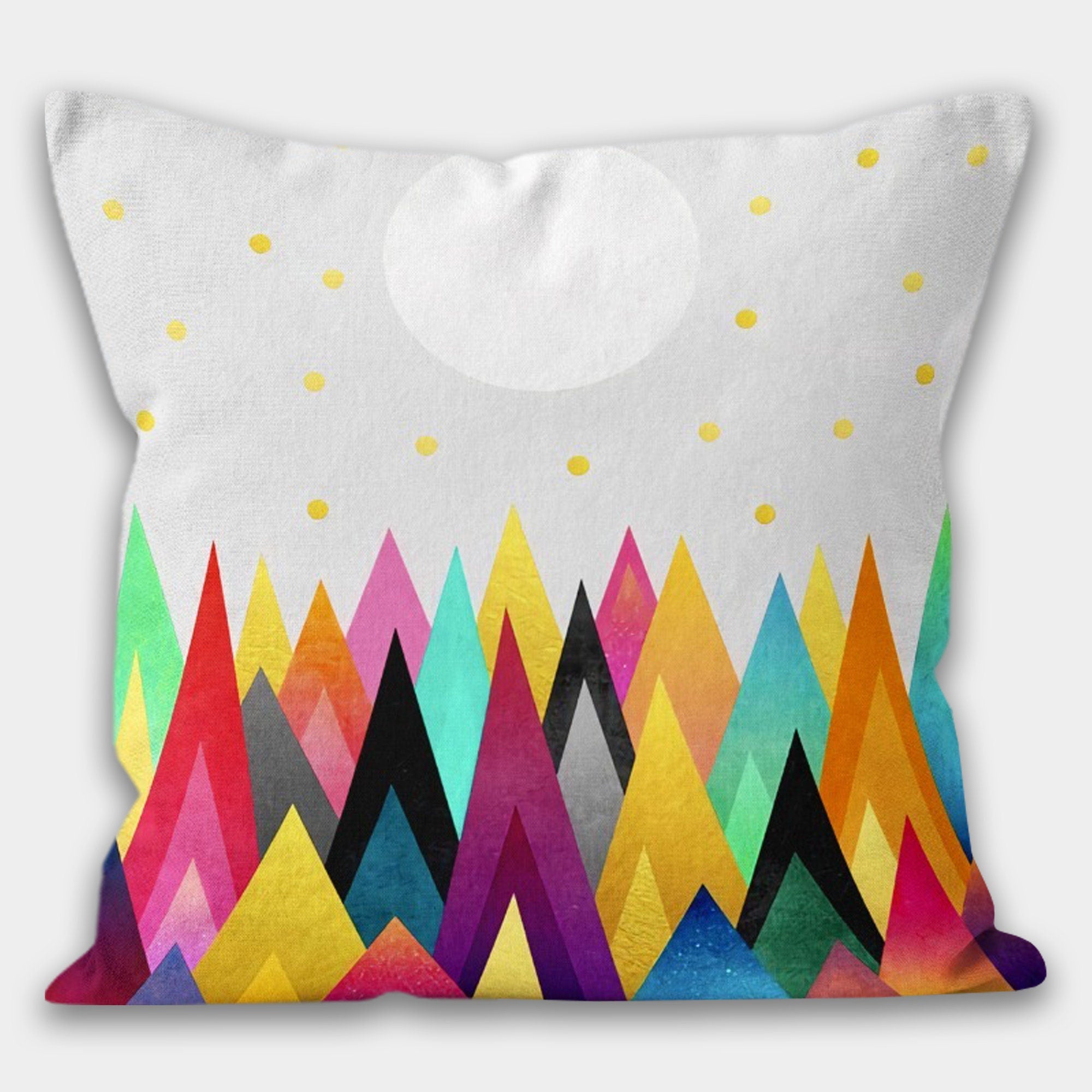 Geometric Abstract Pillow Case, Boho Abstract Pillow Case, Colourful Abstract Art Pillows, Geometric Cushion Cover, Decorative Pillow Covers