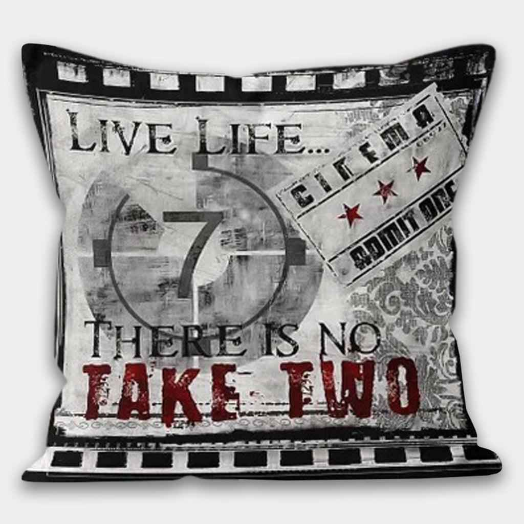 Cinema Pillowcase, Cinema Cushion Cover, Movie Night Pillow Cover, Modern Pillow, Movie Home Decor, Movie Hollywood Throw Pillow Case