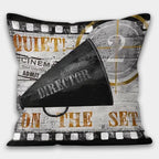 Cinema Pillowcase, Cinema Cushion Cover, Movie Night Pillow Cover, Modern Pillow, Movie Home Decor, Movie Hollywood Throw Pillow Case