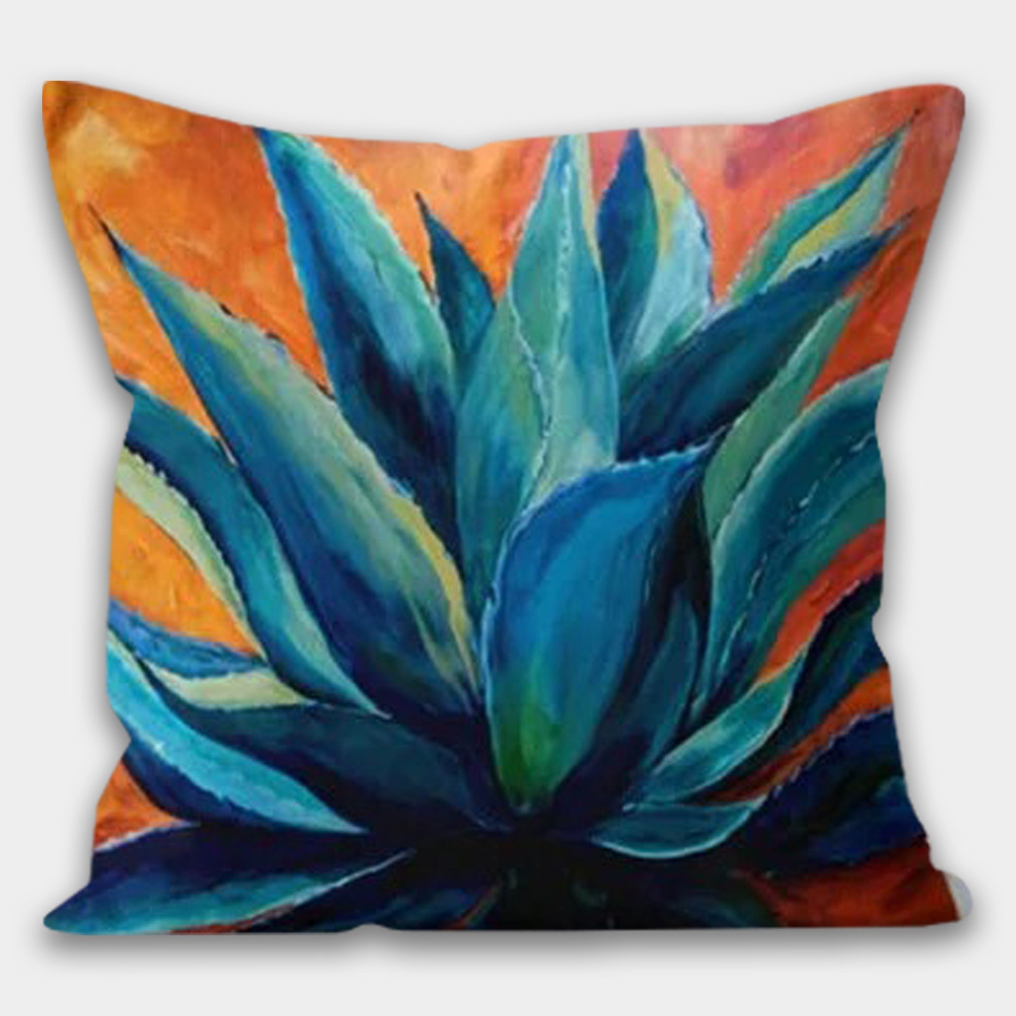 Succulent Flower Pillow Cover, Succulent Pillow, Cactus Pillow Case, Floral Pillow Cover, Plant Pillow, Succulent Cushioncal