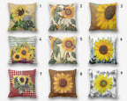 Sunflowers Pillow Covers, Yellow Sunflowers Pillow, Sunflowers Cushion, Yellow Pillow Covers 16x16 18x18 20x20 24x24, Floral Pillow