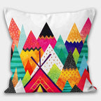 Geometric Abstract Pillow Case, Boho Abstract Pillow Case, Colourful Abstract Art Pillows, Geometric Cushion Cover, Decorative Pillow Covers