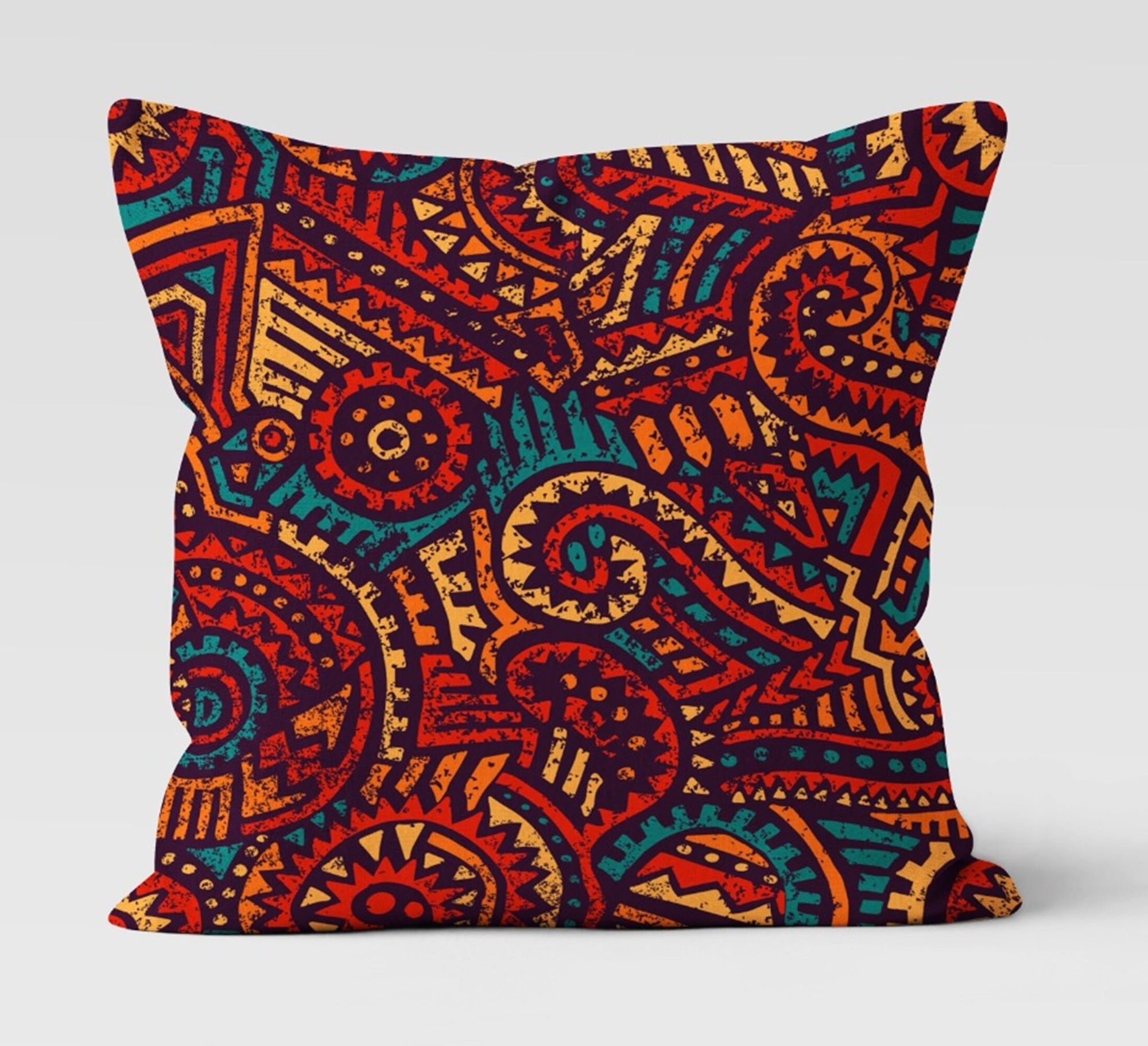 Boho Ethnic Pillow Covers, Bohemian Cushion Covers, Abstract Pillow Cover, Boho Abstract Pillow Case, Colorful Pillows, Ethnic Cushion Cover