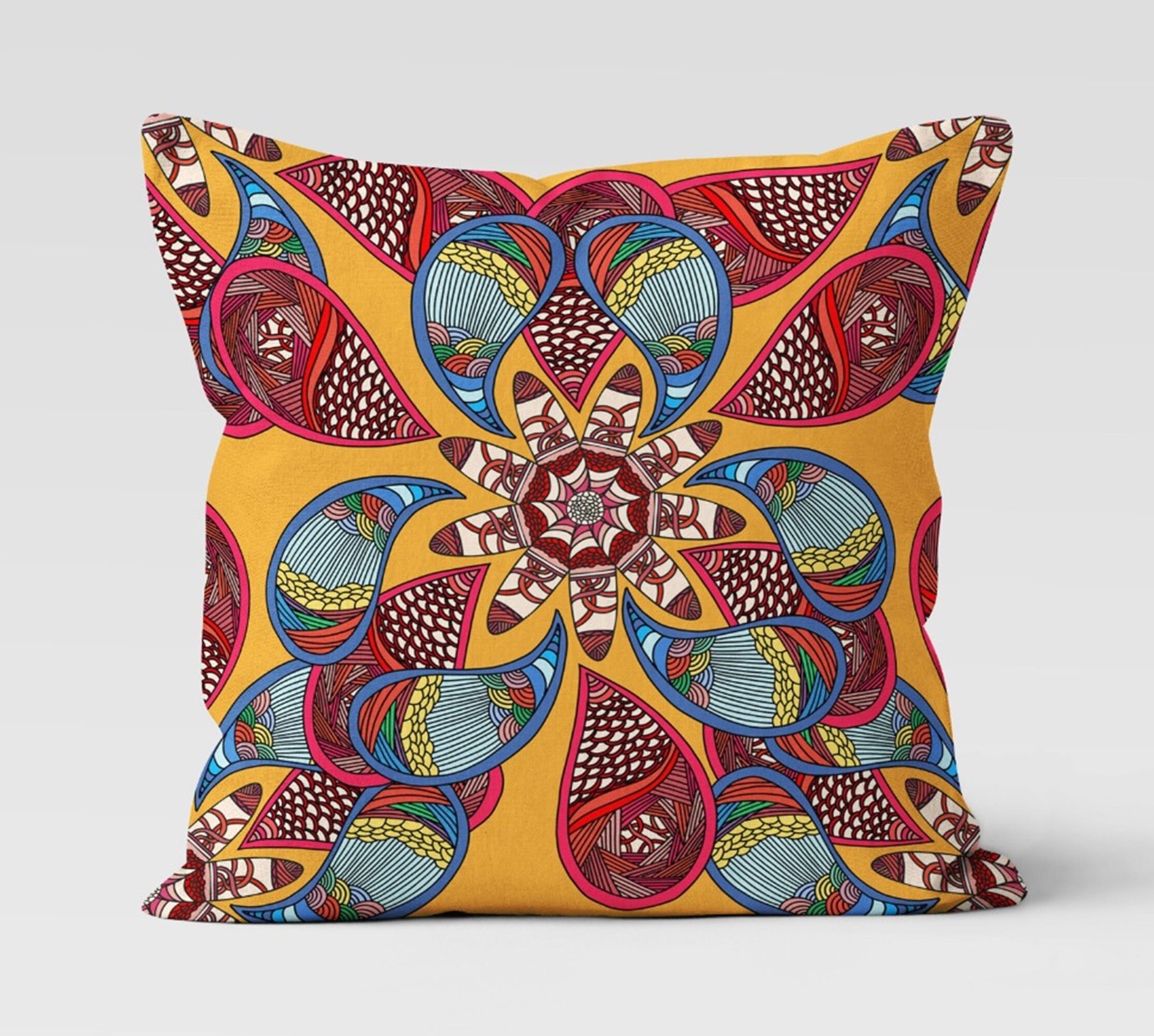 Boho Ethnic Pillow Covers, Bohemian Cushion Covers, Abstract Pillow Cover, Boho Abstract Pillow Case, Colorful Pillows, Ethnic Cushion Cover
