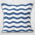 Coastal Pillow Cover, Sea Life Decorative Pillow, Nautical Pillow Cover, Blue Star Fish Pillow, Marin Pillowcase, Nautical Cushion