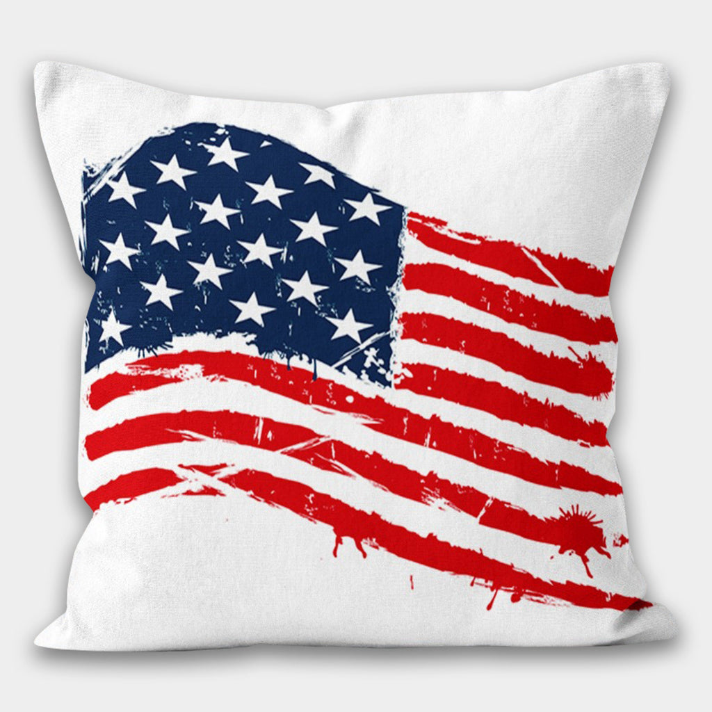 USA Flag Throw Pillowcase, Patriotic Pillow, Independence Day Pillow, American Flag Throw Pillow Cover, 4th of July Pillow Cover