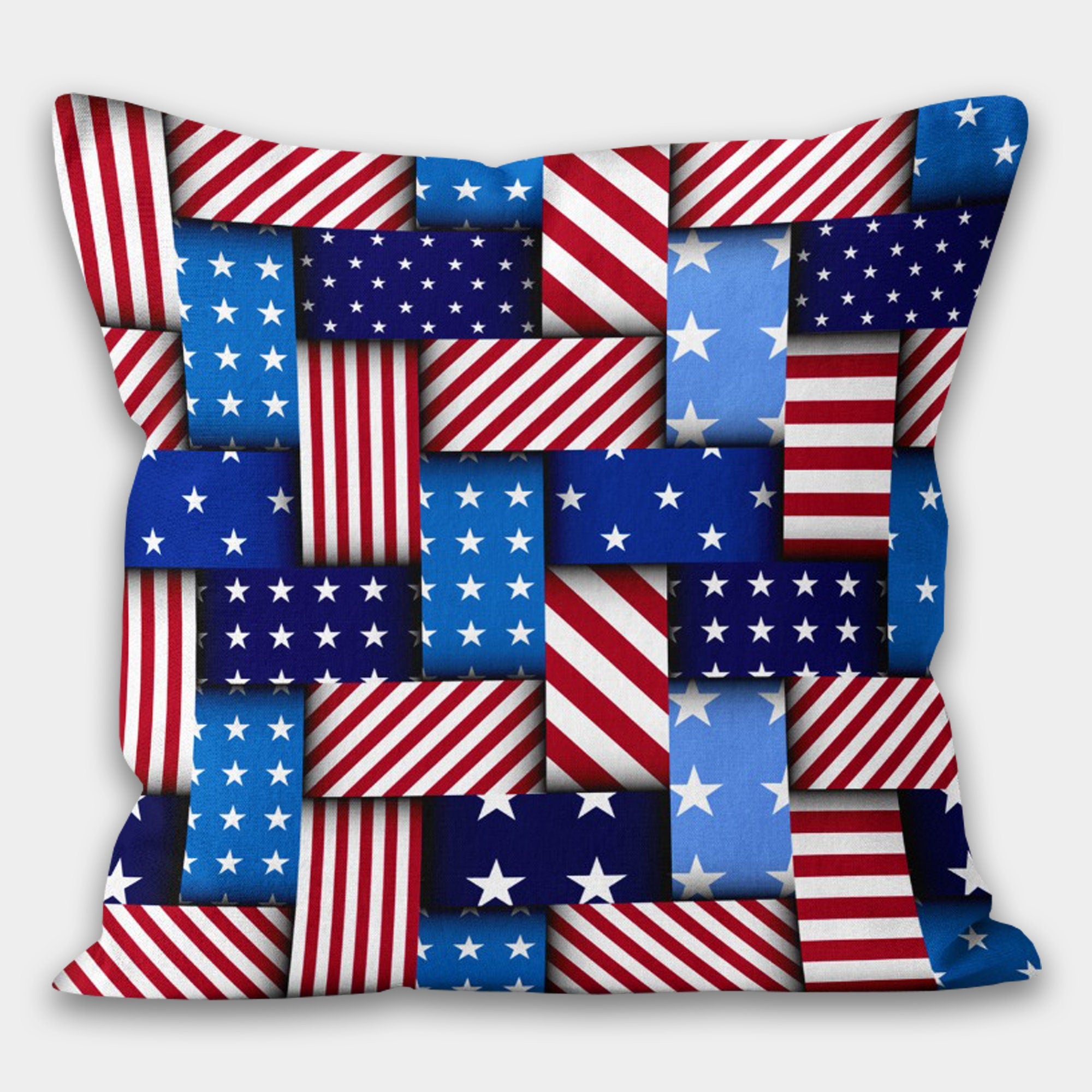 USA Flag Throw Pillowcase, Patriotic Pillow, Independence Day Pillow, American Flag Throw Pillow Cover, 4th of July Pillow Cover
