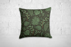 Tropical Jungle Style Pillow Cover, Tropical Animals Pillow Cover, Tropical Pillow Case, Green Leaves Pillow Case, Botanical Cushion Cover