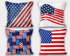 USA Flag Throw Pillowcase, Patriotic Pillow, Independence Day Pillow, American Flag Throw Pillow Cover, 4th of July Pillow Cover