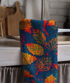 Autumn Kitchen Hand Towel, Fall Leaves Tea Towels, Autumn Tea Towel, Autumn Kitchen Decor, Thanksgiving Kitchen Table Decor Tea Towel