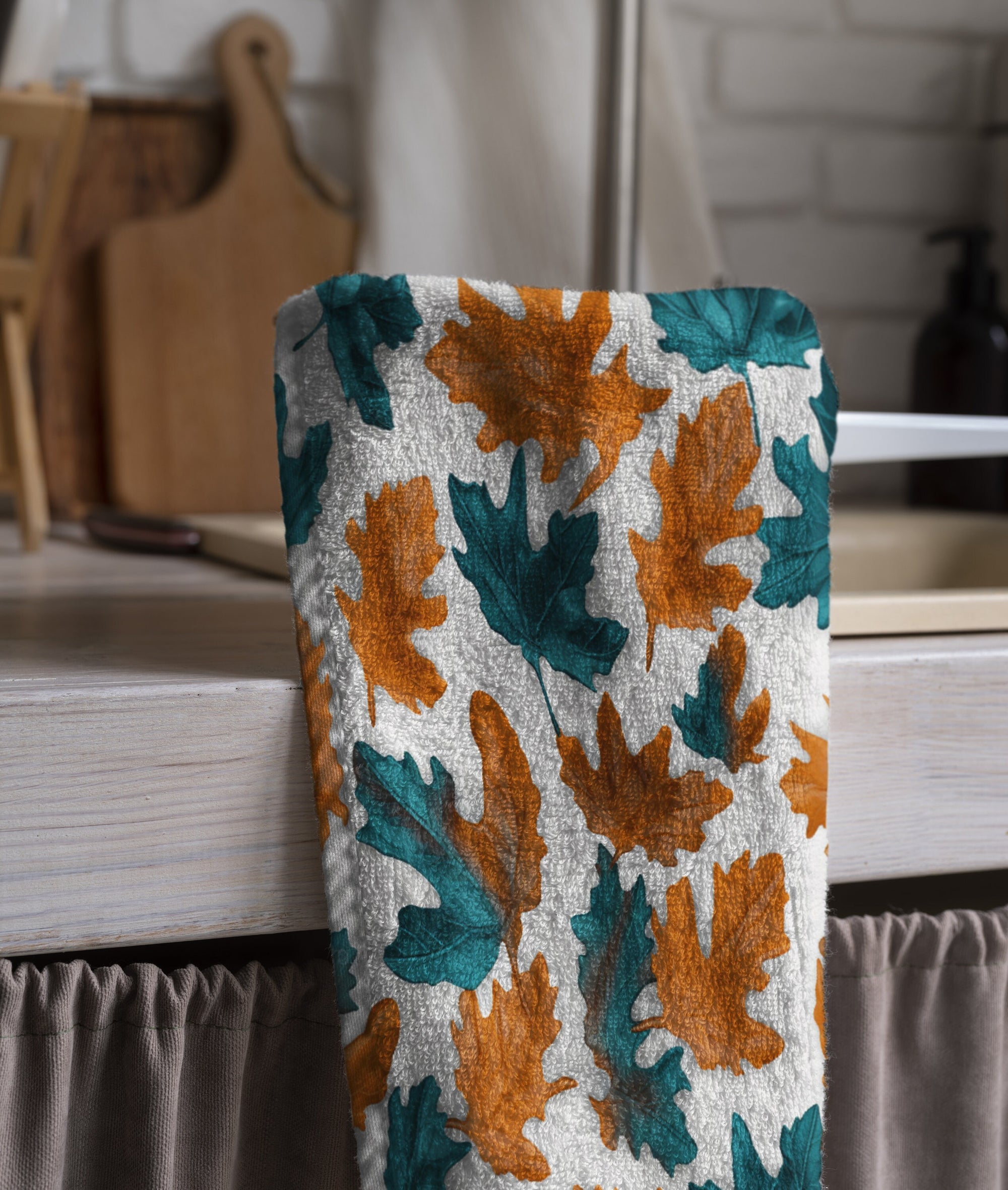Thanksgiving Tea Towel, Autumn Tea Towels, Fall Tea Towel, Autumn Kitchen Decor, Kitchen Hand Towel, Thanksgiving Table Decor Tea Towel