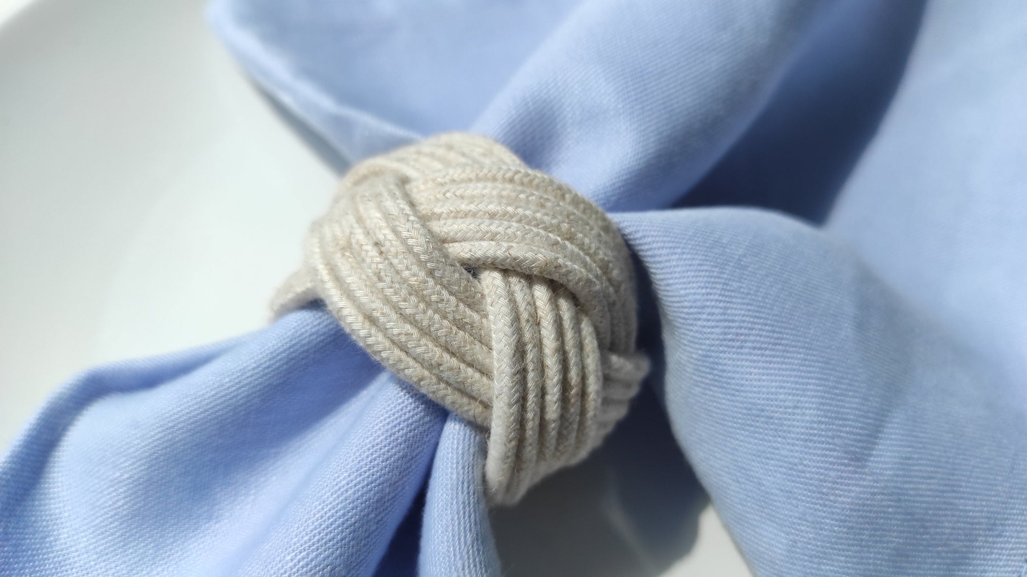 Rustic Rope Napkin Ring, Linen Napkin Rings, Nautical Napkin Rings, Nautical Knot Napkin Rings, Sailors Knot Marine Wedding Table Decor