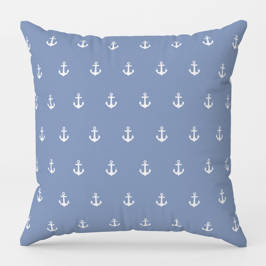 Nautical Pillow Covers, Sailor Anchor Cushion Cover, Beach House Pillow Case, Marine Cushion Cover, Yatch Anchor Throw Pillow Cover