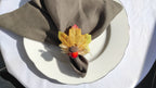 Fall Maple Leaf Napkin Ring, Autumn Maple Leaf Napkin Rings, Thanksgiving Napkin Ring, Thanksgiving Table Decor, Autumn Napkin Holder