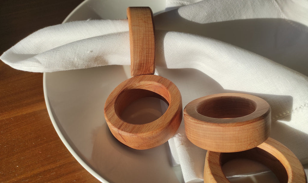 Wooden Napkin Ring, Round Wooden Napkin Rings, Kitchen Table Decor, Naturel Wooden Table Decor, Wedding Wooden Napkin Rings