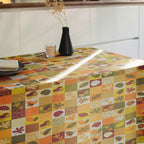 Fall Leaves Tablecloth, Thanksgiving Table Cloths, Autumn Table Covers, Seosonal Printed Table Linens, Autumn Harvest Party Table Decor