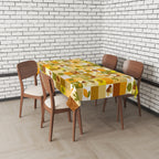 Fall Leaves Tablecloth, Thanksgiving Table Cloths, Autumn Table Covers, Seosonal Printed Table Linens, Autumn Harvest Party Table Decor